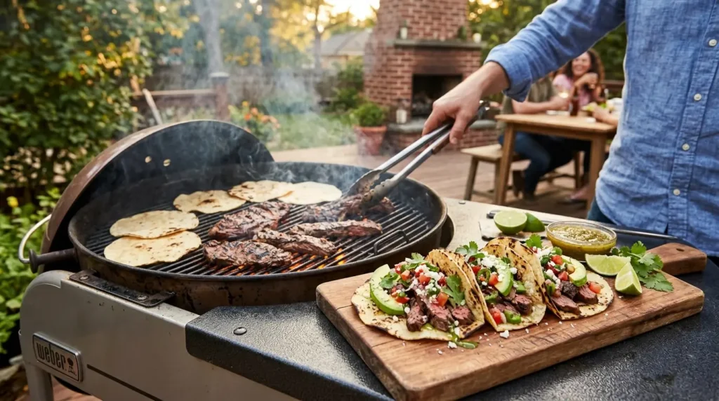 Make These Steak Tacos on an Outdoor Grill