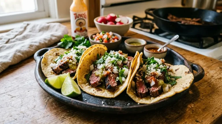 Street-Style Steak Tacos at Home: Citrus-Marinated Beef in Warm Tortillas