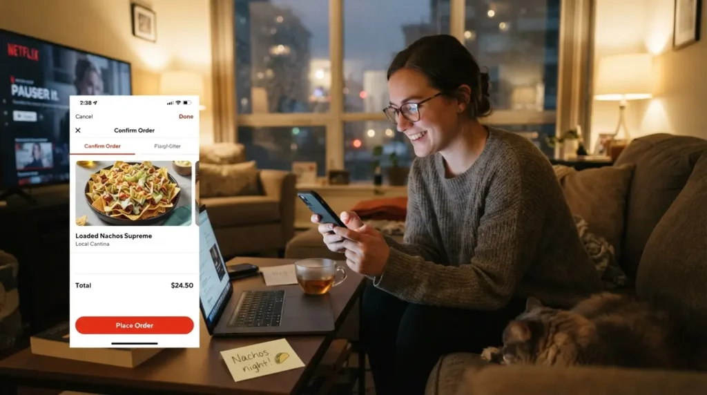 Ordering Nachos for Delivery