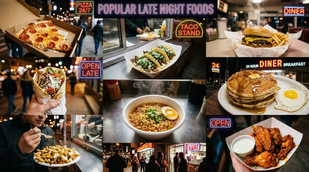 Popular Foods Available Late at Night