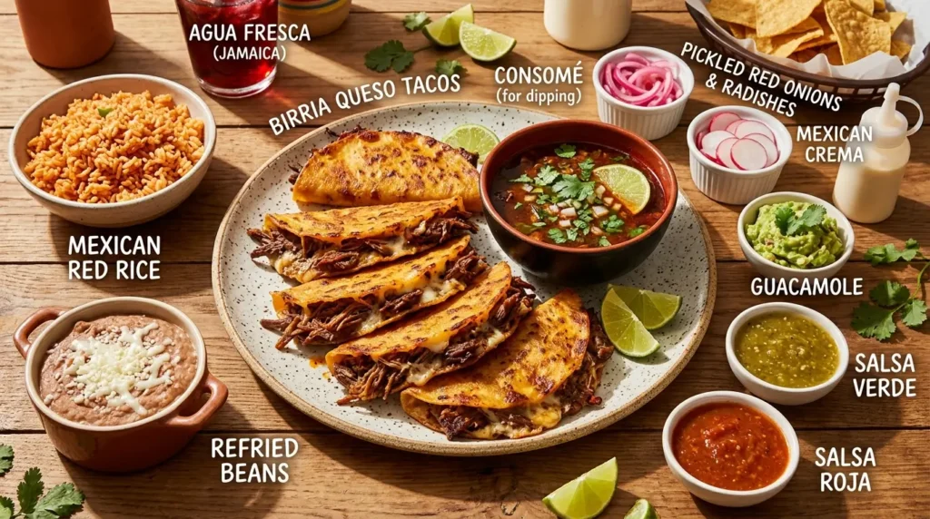 What to Serve With Birria Queso Tacos