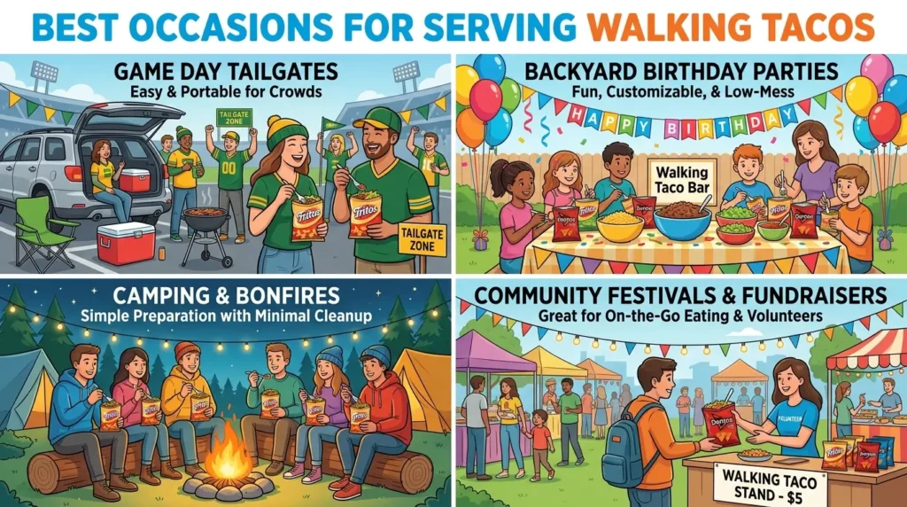 Best Occasions for Serving Walking Tacos