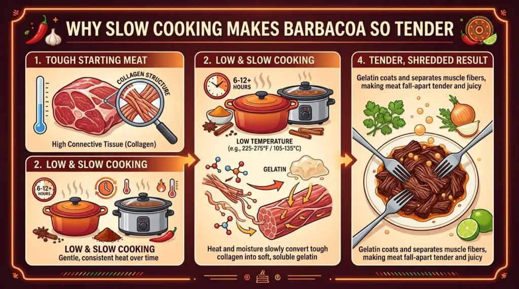 Why Slow Cooking Makes Barbacoa So Tender