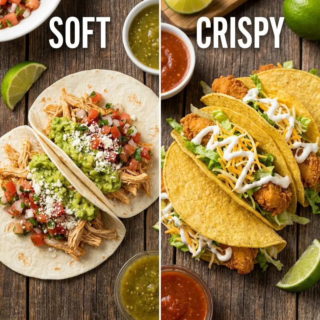 Soft or Crispy Chicken Tacos?