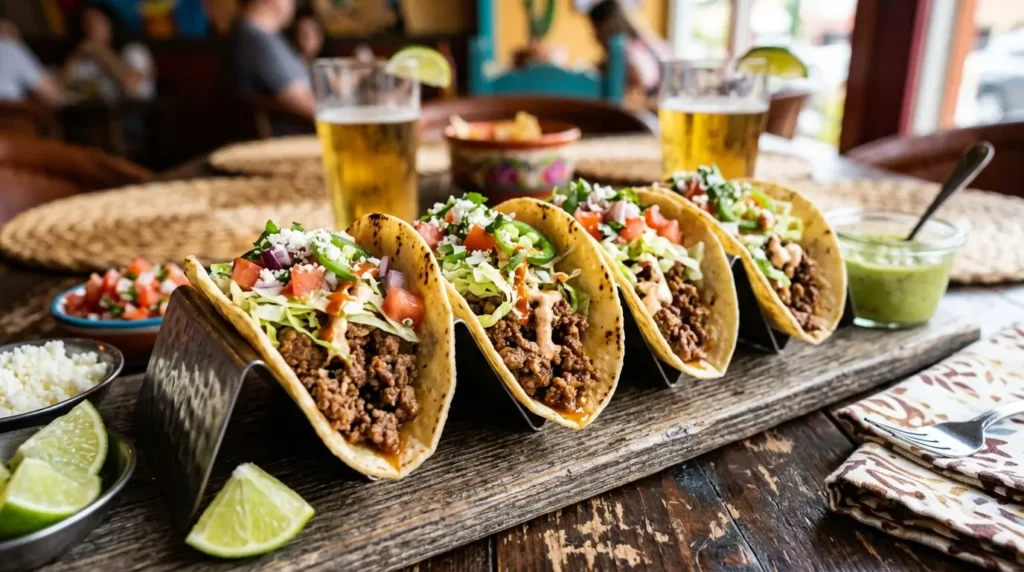 Spicy Ground Beef Tacos
