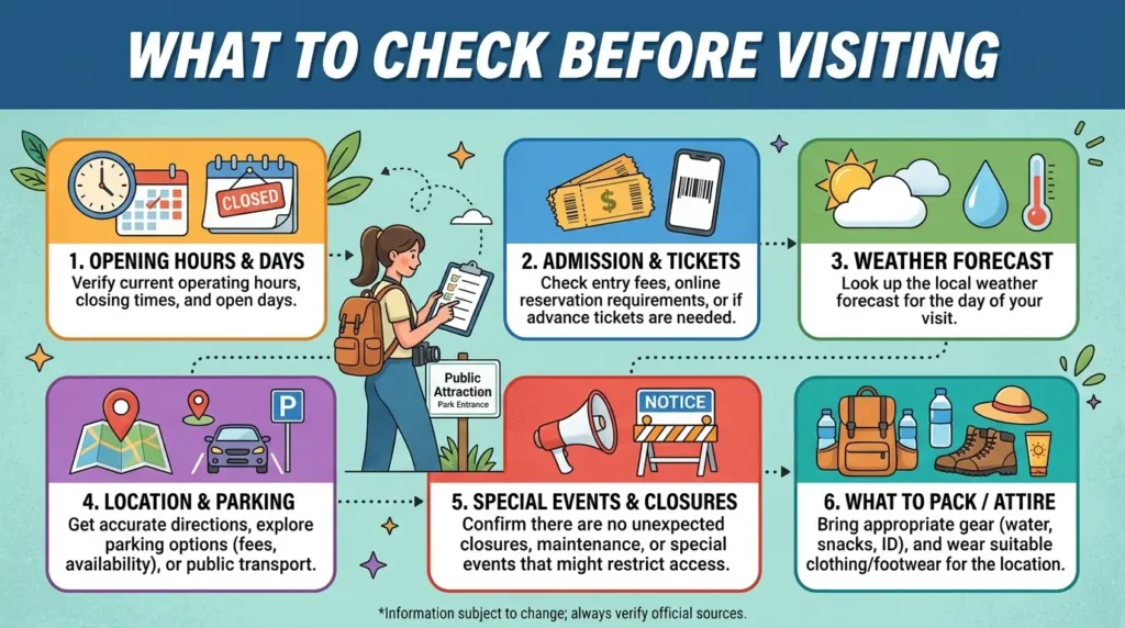 What to Check Before Visiting